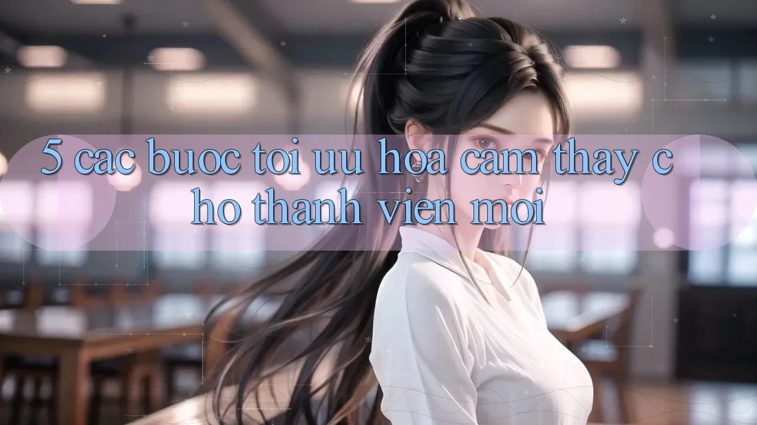 5. Các bước Tối Ưu Hóa Cảm thấy Cho Thành Viên Mới 5. Các bước Tối Ưu Hóa Cảm thấy Cho Thành Viên Mới