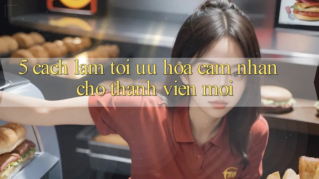 5. Cách làm Tối Ưu Hóa Cảm nhận Cho Thành Viên Mới