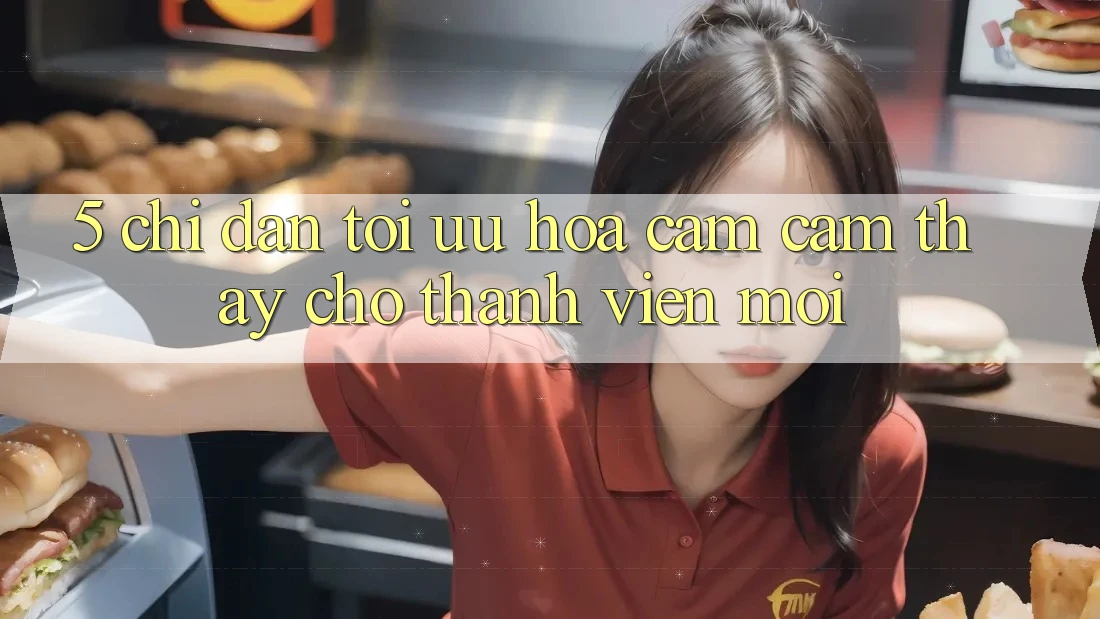 5. Chỉ dẫn Tối Ưu Hóa Cảm cảm thấy Cho Thành Viên Mới
