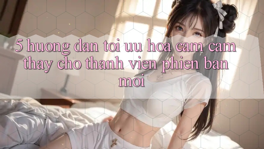 5. Hướng Dẫn Tối Ưu Hóa Cảm cảm thấy Cho Thành Viên Phiên bản mới 5. Hướng Dẫn Tối Ưu Hóa Cảm cảm thấy Cho Thành Viên Phiên bản mới