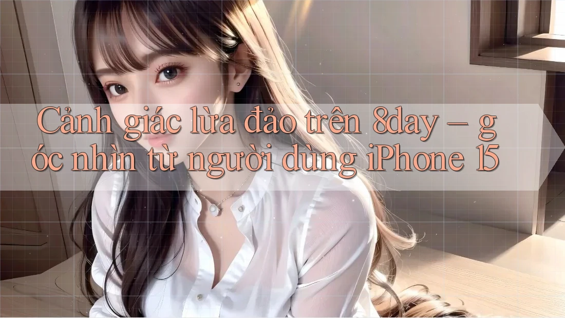 Cảnh giác lừa đảo trên 8day – góc nhìn từ người dùng iPhone 15