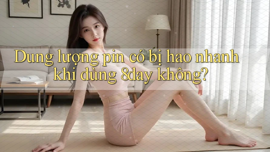 Dung lượng pin có bị hao nhanh khi dùng 8day không?
