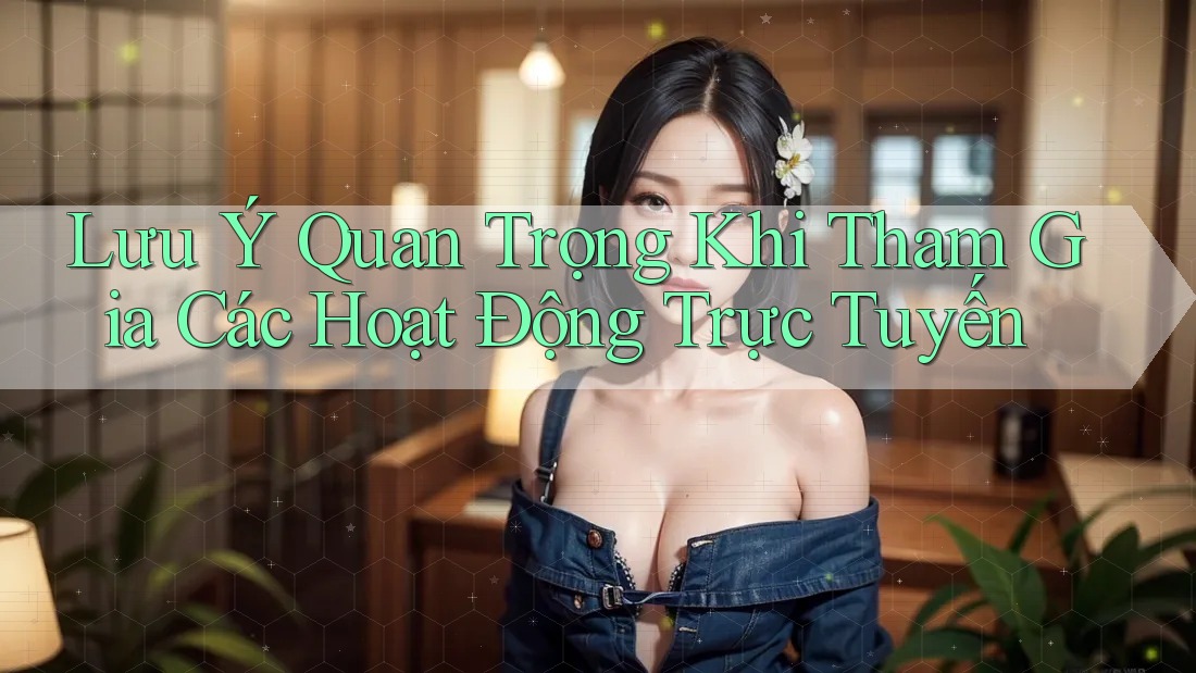Lưu Ý Quan Trọng Khi Tham Gia Các Hoạt Động Trực Tuyến