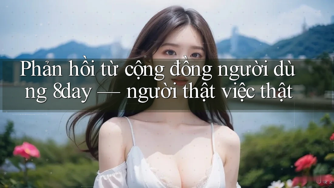 Phản hồi từ cộng đồng người dùng 8day — người thật việc thật