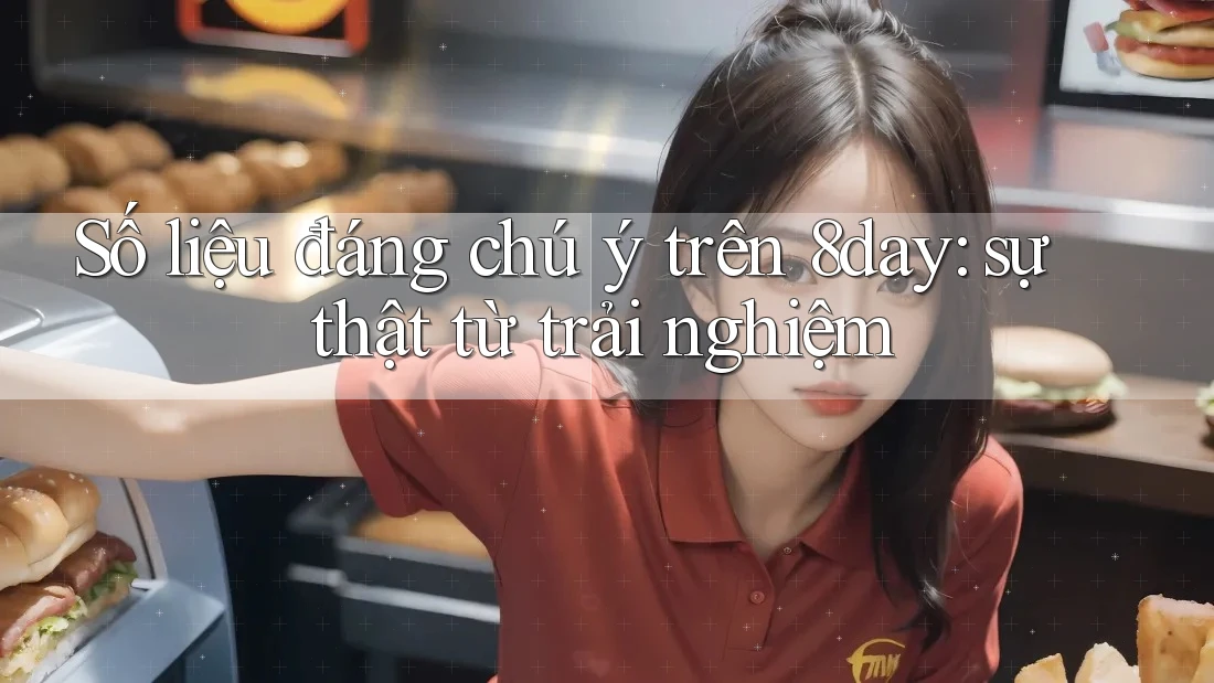 Số liệu đáng chú ý trên 8day: sự thật từ trải nghiệm