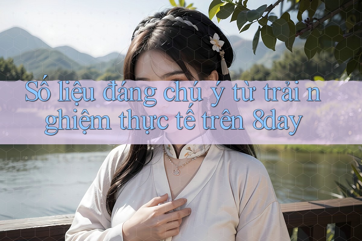 Số liệu đáng chú ý từ trải nghiệm thực tế trên 8day