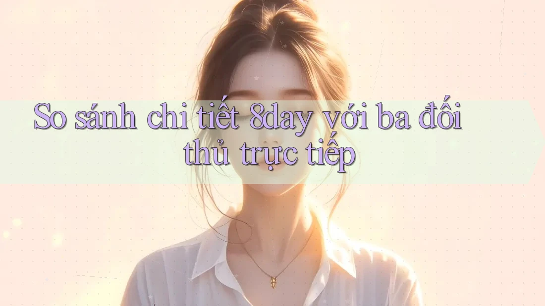 So sánh chi tiết 8day với ba đối thủ trực tiếp So sánh chi tiết 8day với ba đối thủ trực tiếp